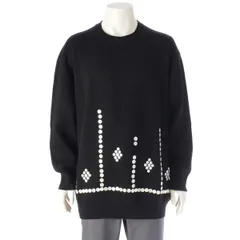 コムデギャルソンオムプリュス AD2024 24AW アクリル ボタン デコラティブ ニット セーター PN-N006 ブラック M【中古】