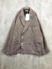 新品 Classical Elf クラシカルエルフ ce1260162 サイドスリットオーバーサイズ ダブル ジャケット sizeL/グレージュ ■■ レディース