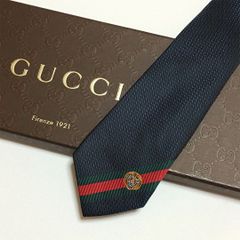 GUCCI ネクタイ 虎 シェリーライン ブラック - メルカリ