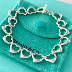 ティファニー オープンハート リンク トグル ブレスレット YM1fe