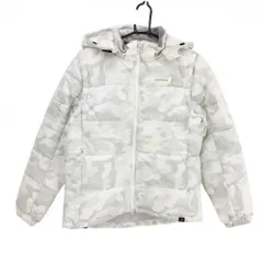 ニューバランスゴルフ 4WAY中綿ジャケット 白×ライトグレー カモフラ柄 フード・袖着脱可  レディース 2(L) ゴルフウェア New Balance