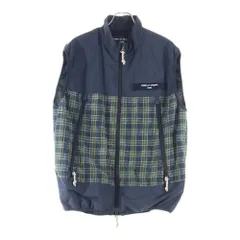COMME des GARCONS HOMME (コムデギャルソンオム) 24SS メッシュ総裏地 フルジップ ドローストリング オーバー ベスト ブラック HM-V002