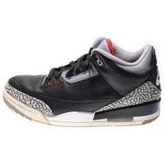 NIKE (ナイキ) AIR JORDAN 3 RETRO OG BLACK CEMENT エアジョーダン レトロ ブラックセメント ハイカットスニーカー ブラック/レッド US10.5/28.5cm 854262-001