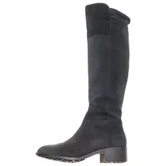 COLE HAAN (コール ハーン) TERRYTOWN WP BOOT ll スエードレザー ニーハイ ロングブーツ シューズ レディース ブラック W00397