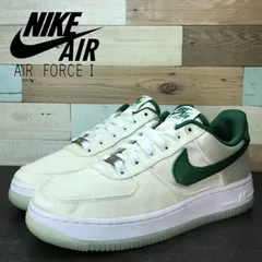 NIKE AIR FORCE 1 ESS STAIN GREEN ナイキ エア フォース 1 エッセンシャル ステイン グリーン ホワイト 白 23.5cm レディース スニーカー DX6541-101 U11173