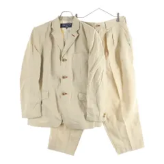 COMME des GARCONS HOMME (コムデギャルソンオム) 21SS AD2020 セットアップ スーツ リネン 3B テーラードジャケット 2タック テーパードパンツ ベージュ HG‐J026/HG-P033のサムネイル