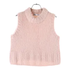 ZARA (ザラ) ケーブル編み ローゲージ ニットベスト ピンク レディース 2142/002/621