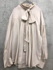 green label relaxing グリーンレーベルリラクシング 3611-199-2246 ボウタイ ブラウス シャツ ライトベージュ系 ■■ レディース