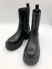 未使用品 moment+ モーメントプラス サイドゴア 厚底 ブーツ sizeS/ブラック ◆■ レディース