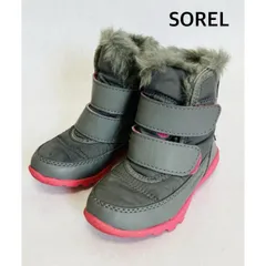 SOREL  ソレル　キッズ　ブーツ　14cm  グレー×ピンク　冬　外遊び　送料込み  3407794