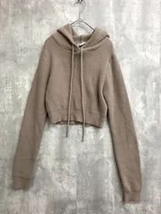ZARA ザラ 9598/275/706 ソフトタッチニットフーディー プルオーバー パーカー sizeS/モカ ◆■ レディース