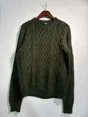 UNIQLO ユニクロ ウール ブレンド ニット L A718