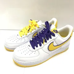 【中古】NIKE×Kobe Bryant AIR FORCE 1 LOW RETRO QS Varsity Maize and Varsity Purple 27.5cm FZ1151-100 ナイキ[92]