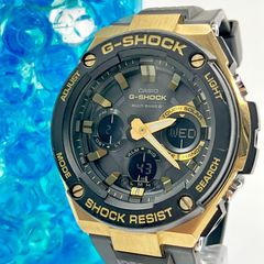 【お得品】G-SHOCK GST-W100G 1AJF ゴールド電波ソーラー 中古】カシオ G-SHOCK GST-W100G G-STEEL 電波ソーラー ゴールド