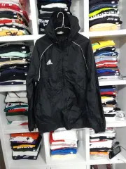 アディダス XXL ブラック ウィンドブレーカー フードジップアップ