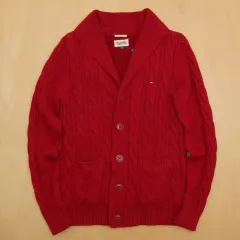 トミーヒルフィガー ケーブル編み カーディガン 100 T-3464