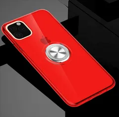 iPhone12mini ケース 背面ケース ソフトケース スマホリング付き TPU素材 耐衝撃 ホールドリング マグネットホルダー対応 マイクロドット加工 ストラップホール付き