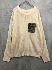 美品 URBAN RESEARCH Sonny Label アーバンリサーチサニーレーベル ハリスツイードポケットニットプルオーバー プルオーバー sizeF/アイボリー ◆■ レディース