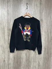 POLO RALPH LAUREN ポロ ラルフローレン ポロベア ニット セーター sizeS/黒 ◆■◎メンズ