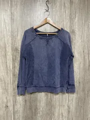 Calvin Klein Jeans カルバンクラインジーンズ USED加工 スウェット sizeS/紺 ◇■ レディース