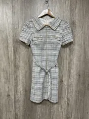 jewels ジュエルズ ツイード ラウンジドレス Iライン ワンピース sizeL/グレー ■◆ レディース