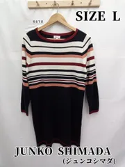 6818　JUNKO SHIMADA(ジュンコシマダ)　ニットワンピース　L