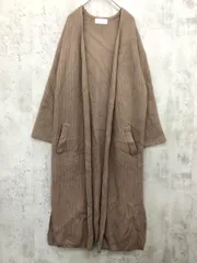 SLOBE IENA スローブイエナ ウール混 サイドスリット ロング ニット ロング カーディガン モカ ◇■ レディース