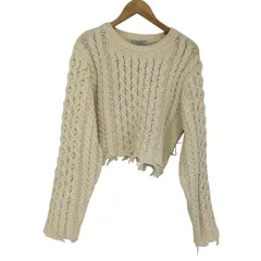 ジーナシス JEANASIS クラッシュケーブルショートプルオーバー レディース FREE 