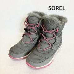 SOREL ソレル ウィンター ブーツ 21cm グレー ピンク - メルカリ
