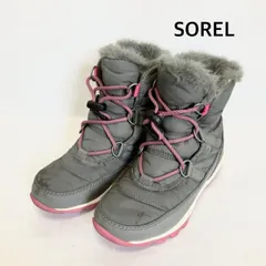 SOREL  ソレル　キッズ　ブーツ　21cm  グレー×ピンク　冬　外遊び　送料込み  3407797