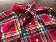 ラルフローレン　チェック　長袖シャツ　120cm