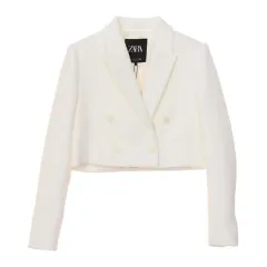 ZARA(ザラ) ツイード クロップド ジャケット