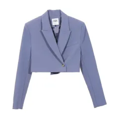 送料無料) ZARA クロップドジャケット