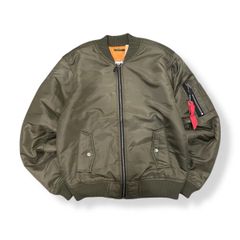 MA-1 ☆オリーブ ☆アメカジ ☆短丈 ☆ストリート ☆スケーター