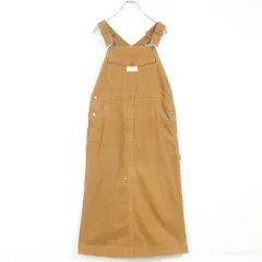 ピンクハウス★大きなフロントポケットが可愛い♪ オーバーオールスカート キャメルブラウン系 z17600
