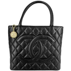 【在庫一掃】 シャネル トートバッグ レディース マトラッセ 復刻トート ハンドバッグ 肩掛け ココマーク CHANEL A01804 キャビアスキン ブラック 黒 ゴールド金具【中古品】