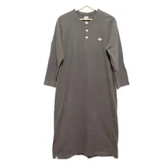 DANTON(ダントン) ワンピース サイズ36 S レディース - カーキ クルーネック/長袖/ロング