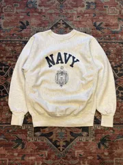 【 90’s USA製 / U.S. NAVY 】MVP　NAVY　スウェットトレーナー　リバースウィーブタイプ　Mサイズ