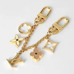 新品 ルイヴィトン Louis Vuitton キーホルダー フルール ドゥ モノグラム ローズ/ゴールド