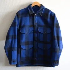 【美品】FILSON【マッキーノクルーザージャケット】40 ブルー チェック USA製 フィルソン 26020001のサムネイル