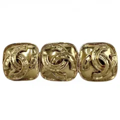 【在庫一掃】 シャネル ブローチ レディース ココマーク スクエア ヴィンテージ アクセサリー CHANEL GP    94P ゴールド 約22.5g 1994年年【中古品】