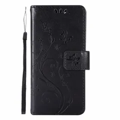 iPhone12ProMax ケース 手帳型 カバー バタフライ ちょうちょ 蝶 カードポケット カード収納 スタンド機能 ナチュラル シンプル かわいい 大人可愛い 上品 フラワー 花 レザー 合皮