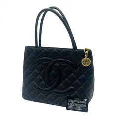 CHANEL シャネル 復刻トート トートバッグ ハンドバッグ マトラッセ キャビアスキン ココマーク ブラック ゴールド金具 ８番台 ★ギャラ付★