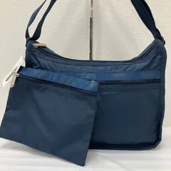 9197　LeSportsac レスポートサック　ショルダーバッグ　ポーチ　デラックスエブリデイ　タグ付き　ネイビー　紺　レディース　軽量　シンプル　無地　カジュアル　MIRAGE FASHION　DELUXE EVERYDAY BAG