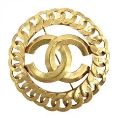 【在庫一掃】 シャネル ブローチ レディース ココマーク アクセサリー ヴィンテージ ラウンド CHANEL GP    96P ゴールド 約21.3g 1996年【中古品】