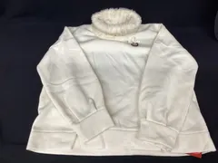 &LOVE 裏起毛 タートルネック トレーナー ホワイト系 サイズLL バスト93〜101 タグ付き ハートチャーム付き ポケットあり 新品 未使用品