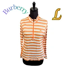 Burberry Golf L ハーフジップトップス