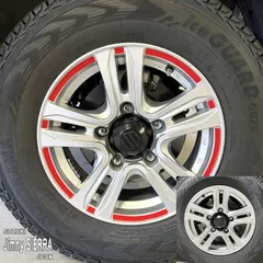 【松印】車種専用 ホイールステッカー5 スズキ ジムニーシエラ JB74W