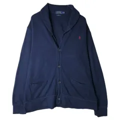 古着 ラルフローレン Ralph Lauren POLO RALPH LAUREN ショールカラー コットンニットカーディガン メンズXL相当/eaa607647