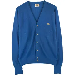 古着 80年代 ラコステ LACOSTE IZOD アクリルニットカーディガン USA製 メンズM相当 ヴィンテージ/eaa607661